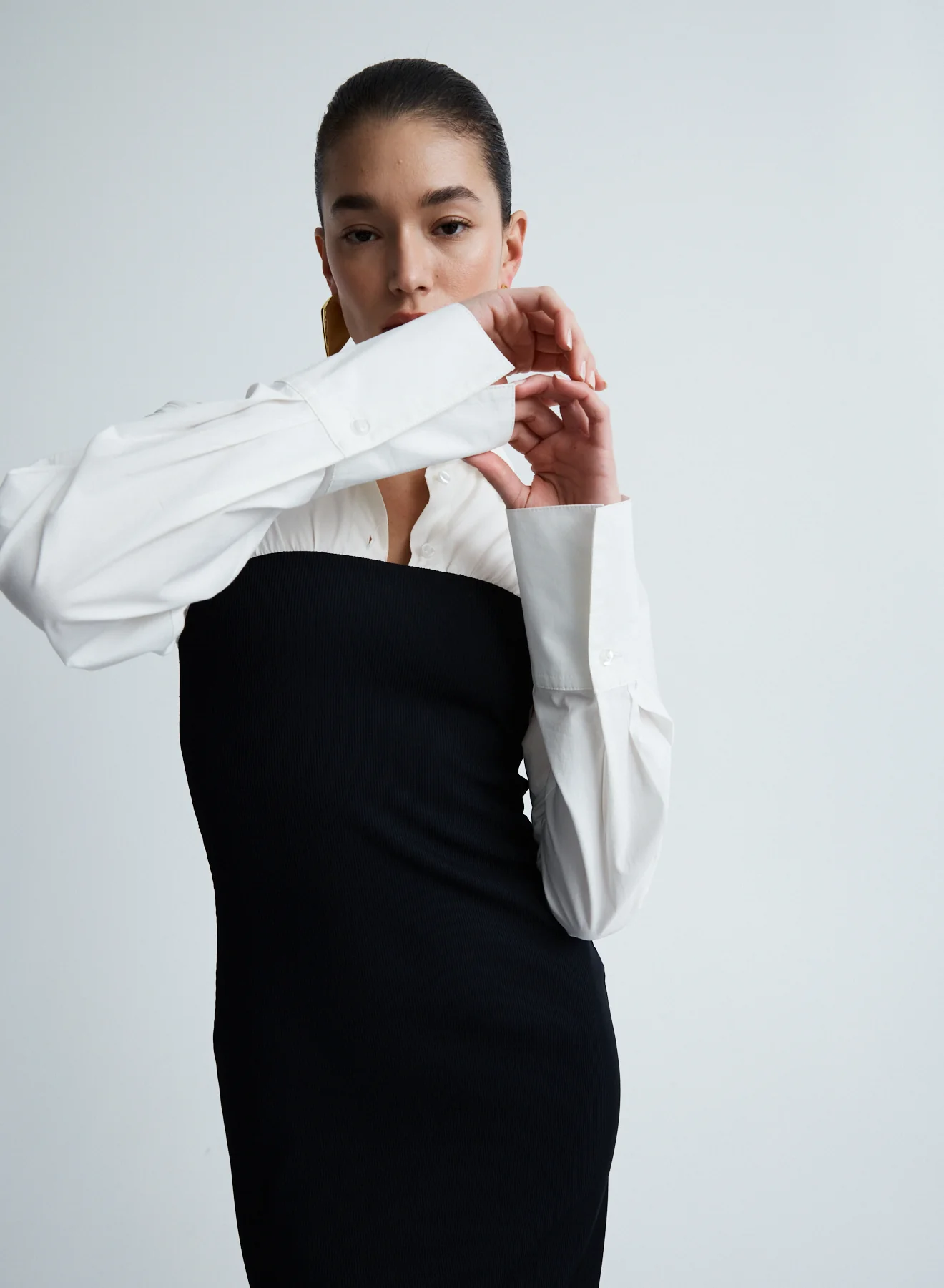 AUSTEN DRESS (SWAN W/ EBONY) - Image 3