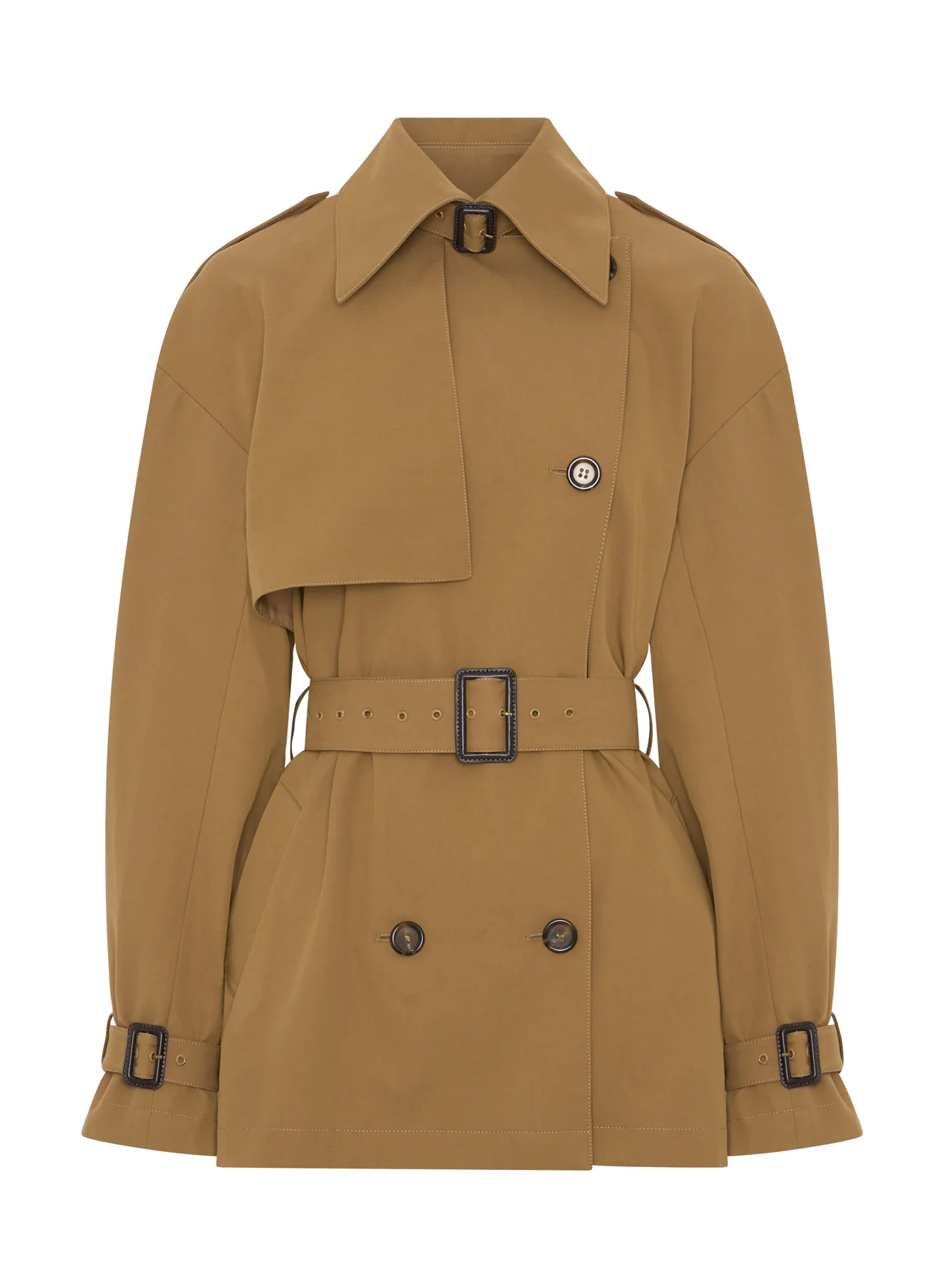 FARREN SHORT TRENCH (TAN) - Image 11