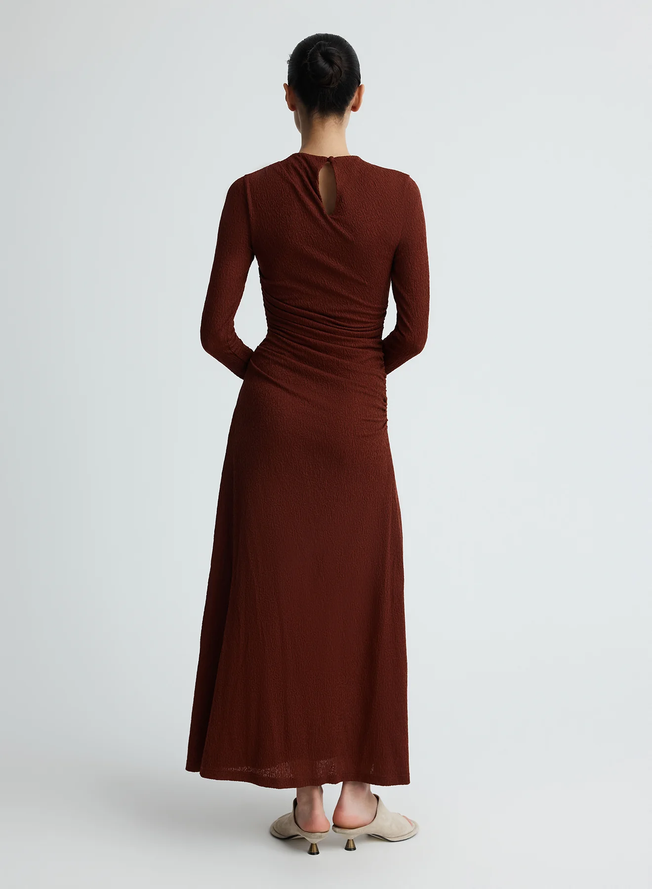 HARLOW DRESS (BURGUNDY) - Image 5