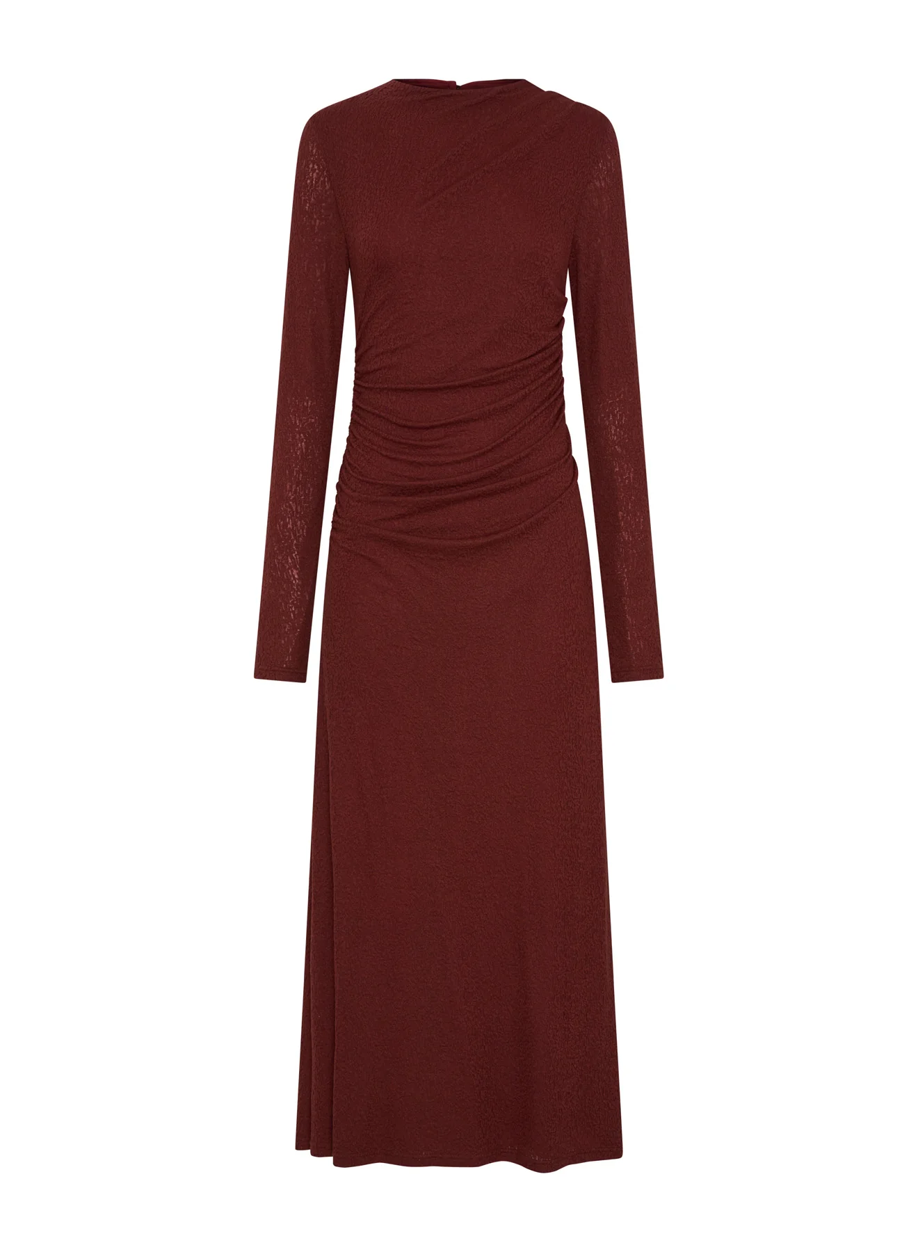 HARLOW DRESS (BURGUNDY) - Image 7