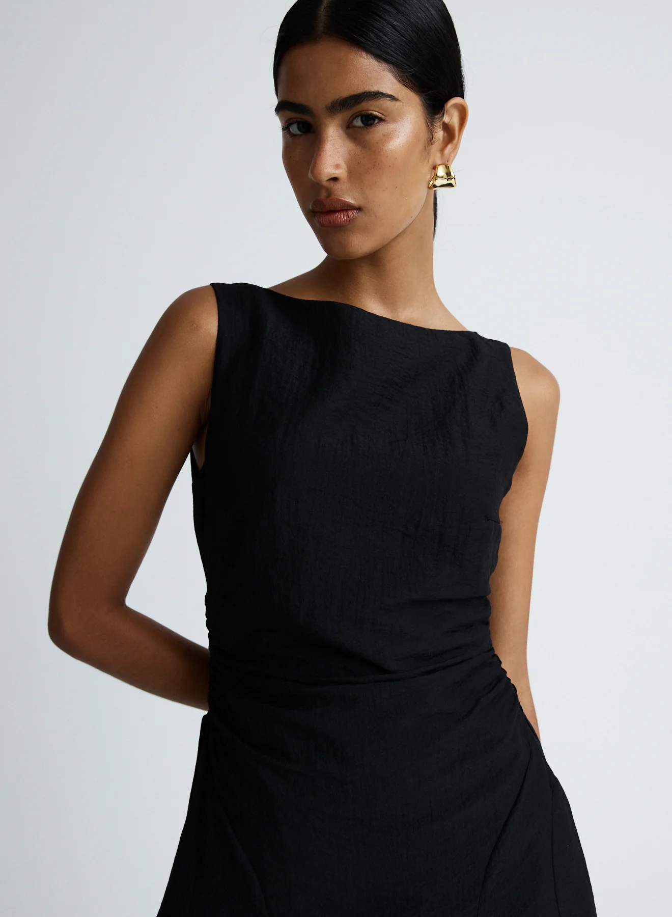 MAI DRESS (BLACK LYOCELL) - Image 3