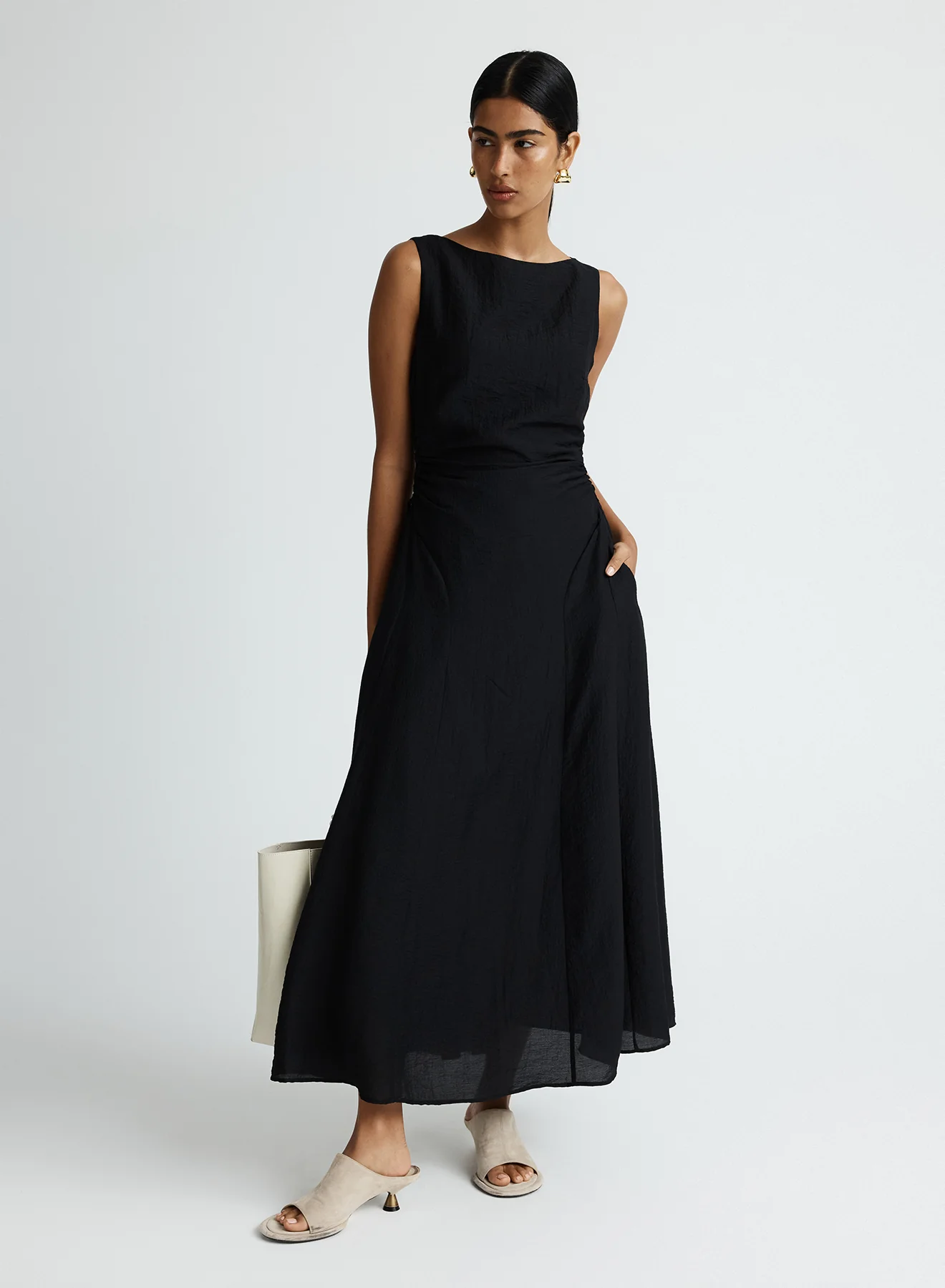 MAI DRESS (BLACK LYOCELL) - Image 5