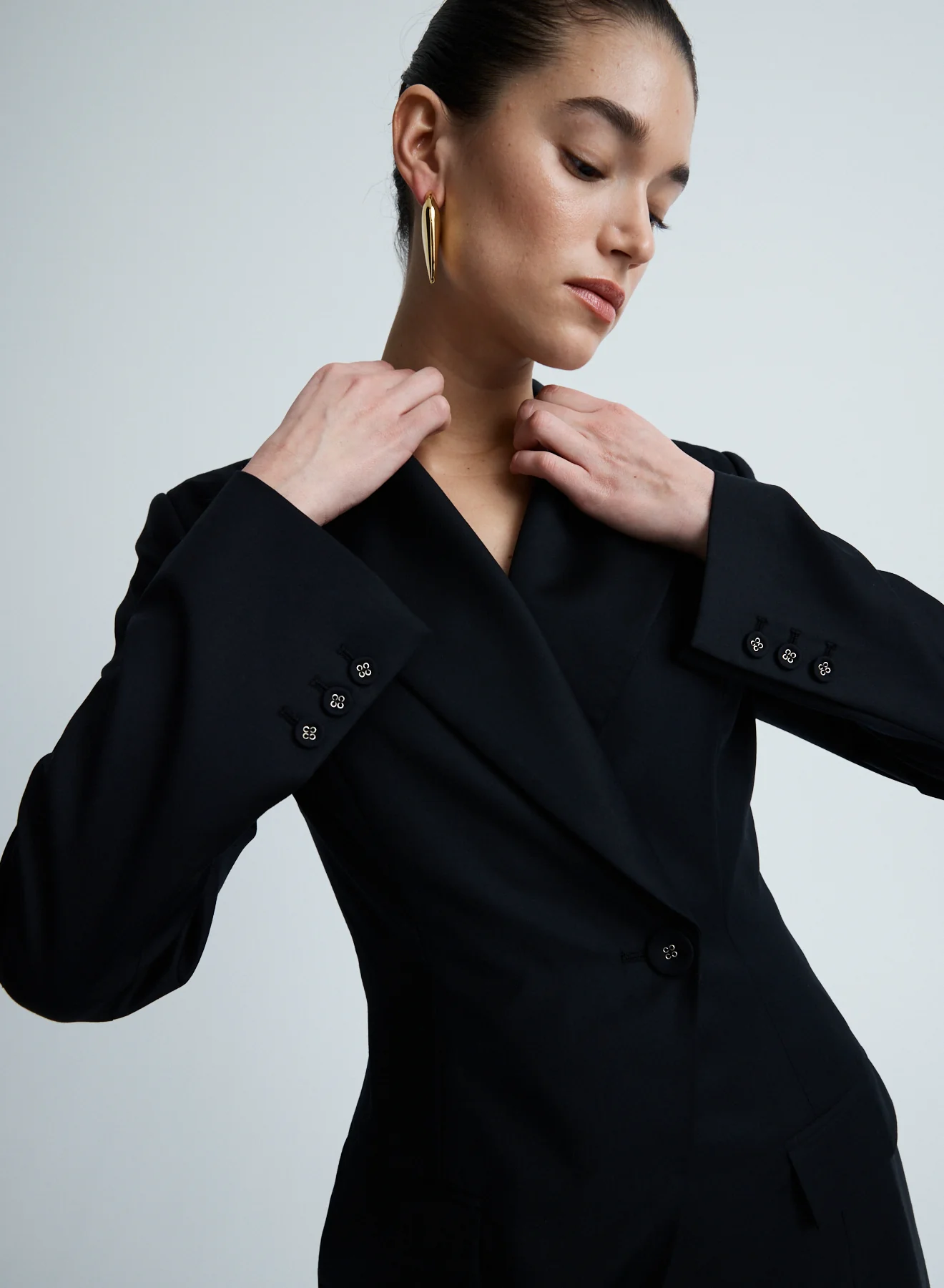 MERLE BLAZER (BLACK WOOL) - Image 3