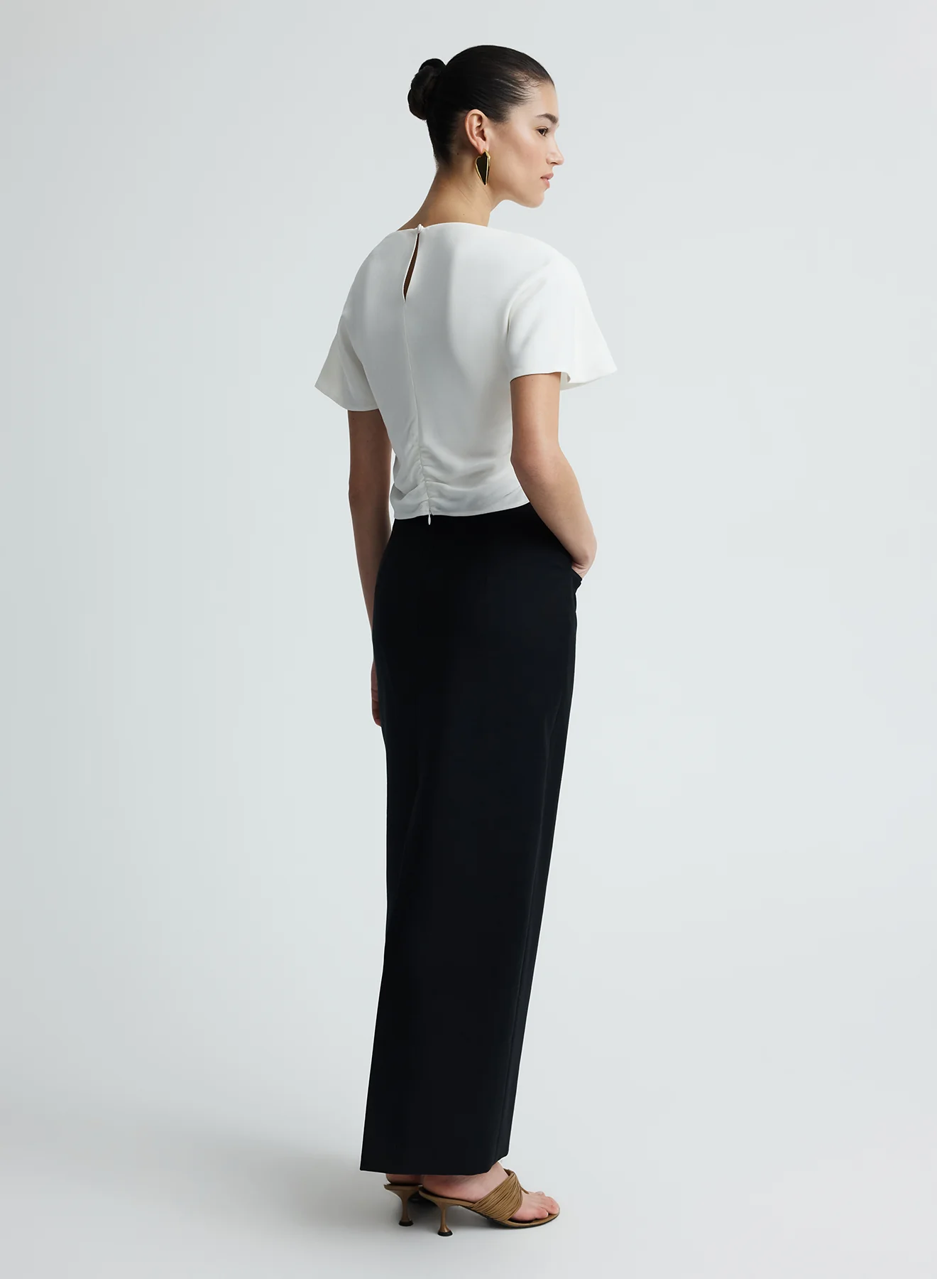 NADIA SKIRT (BLACK WOOL) - Image 4