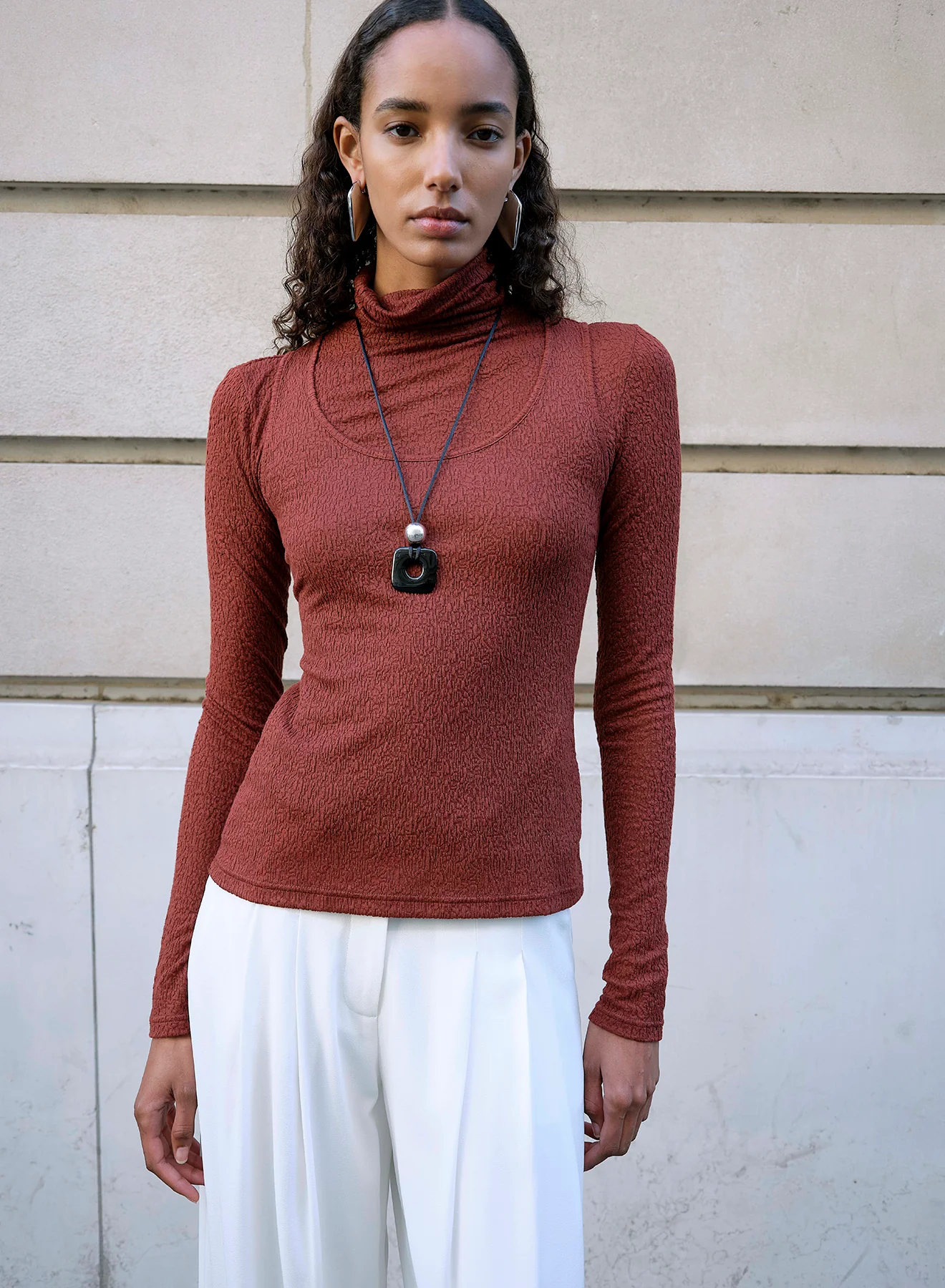 NALA TOP (BURGUNDY) - Image 7