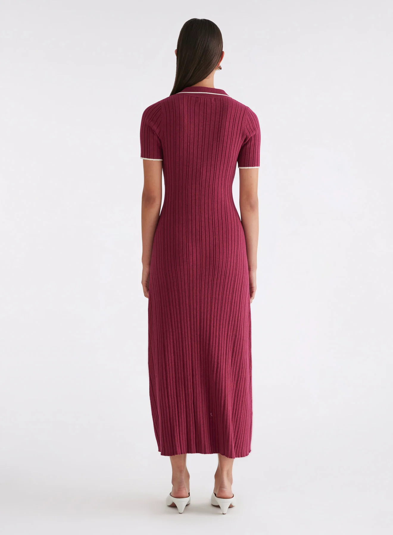 PENELOPE DRESS (CHERRY W/ SILENCE TRIM) - Image 6