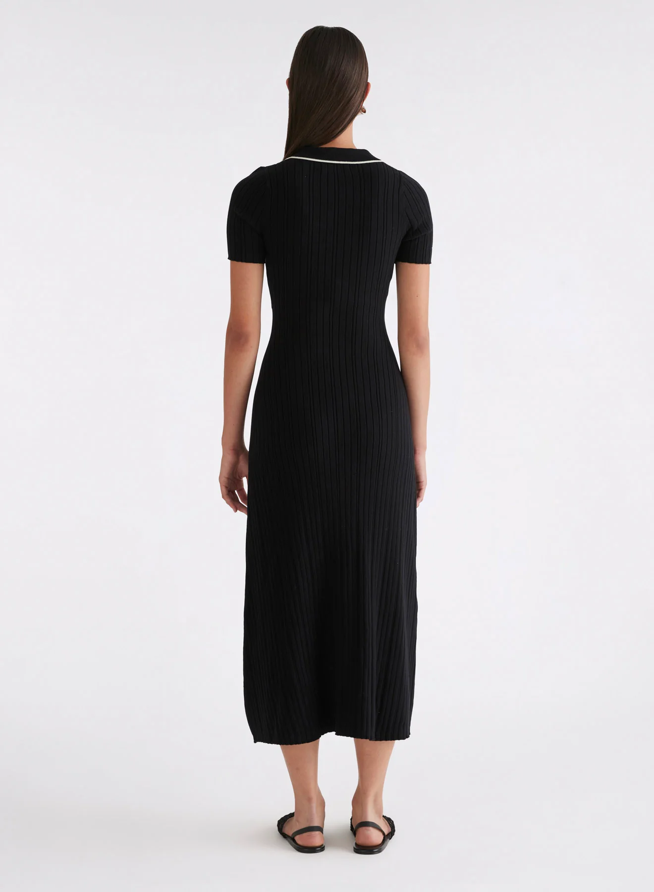 PENELOPE DRESS (RAVEN W/ SILENCE TRIM) - Image 5
