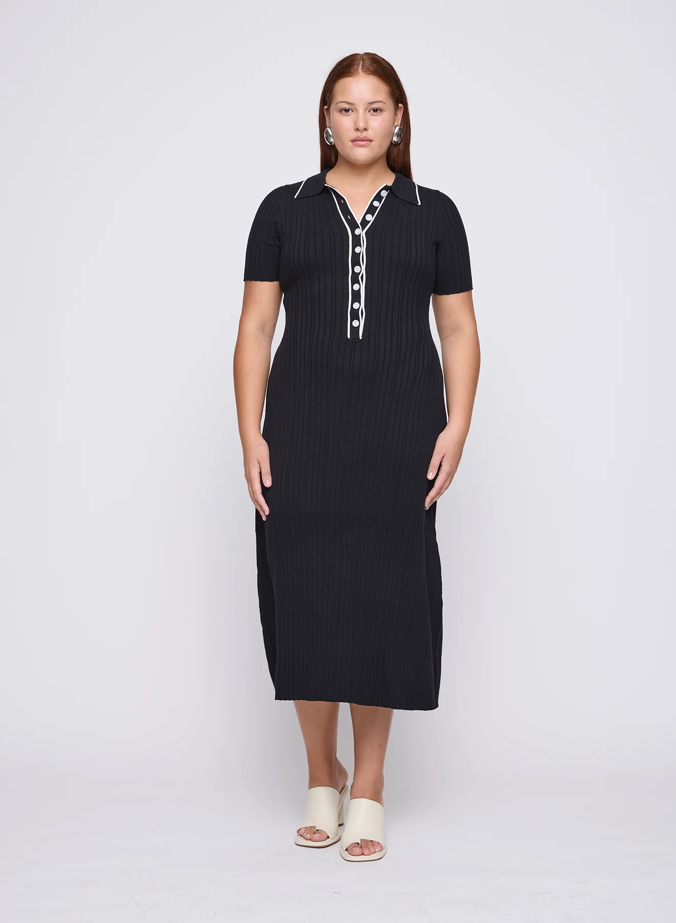 PENELOPE DRESS (RAVEN W/ SILENCE TRIM) - Image 6