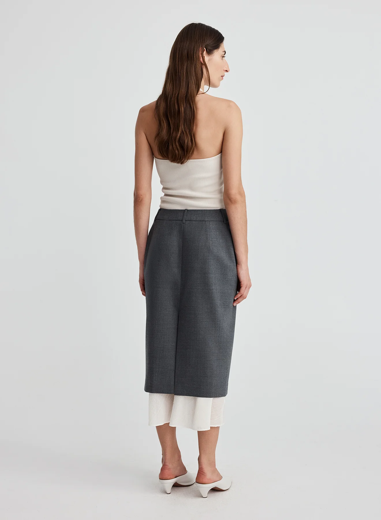 RACHELLE SKIRT (GREY/SHELL) - Image 4