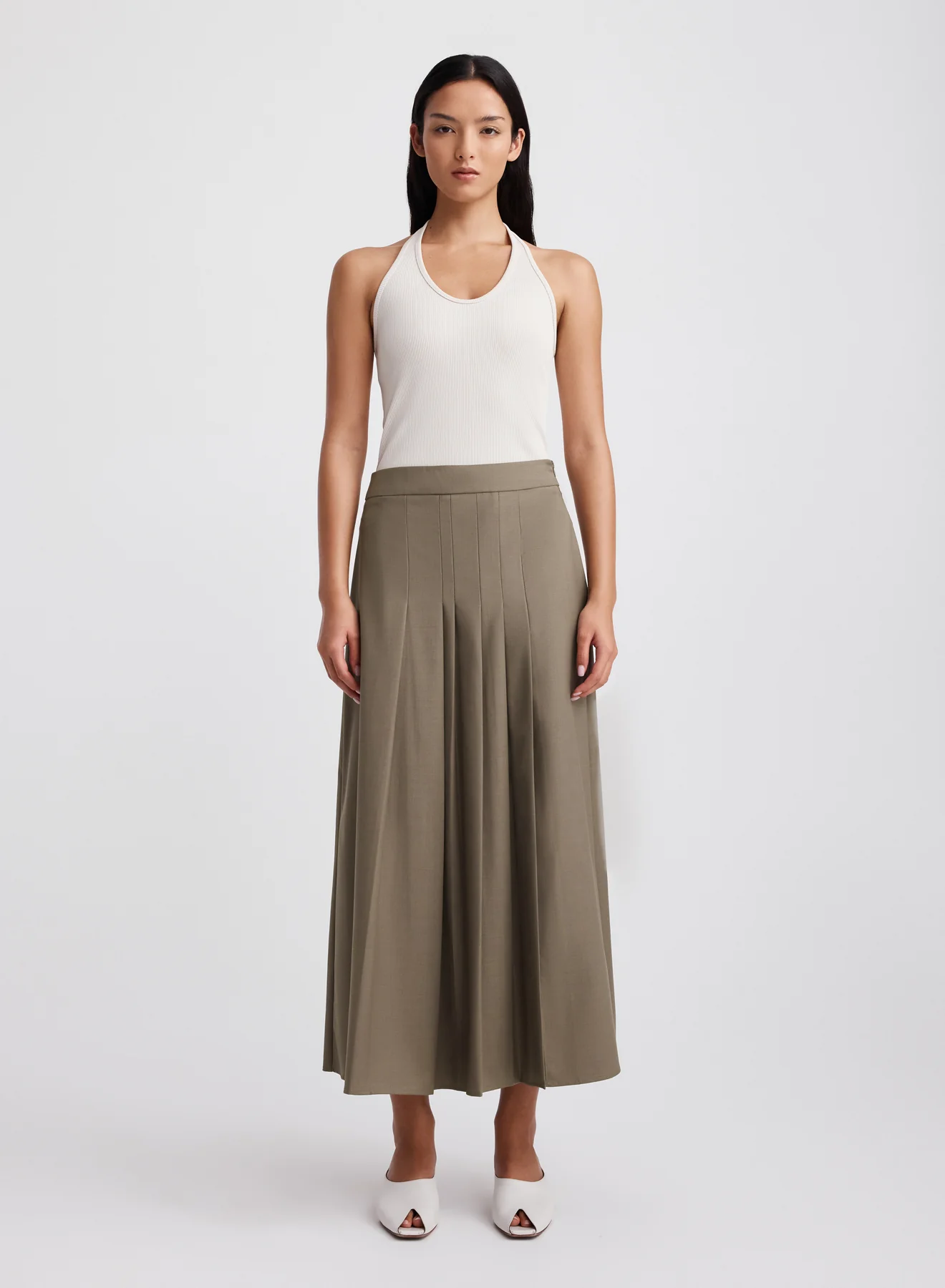 SABLE SKIRT (TAUPE BROWN)