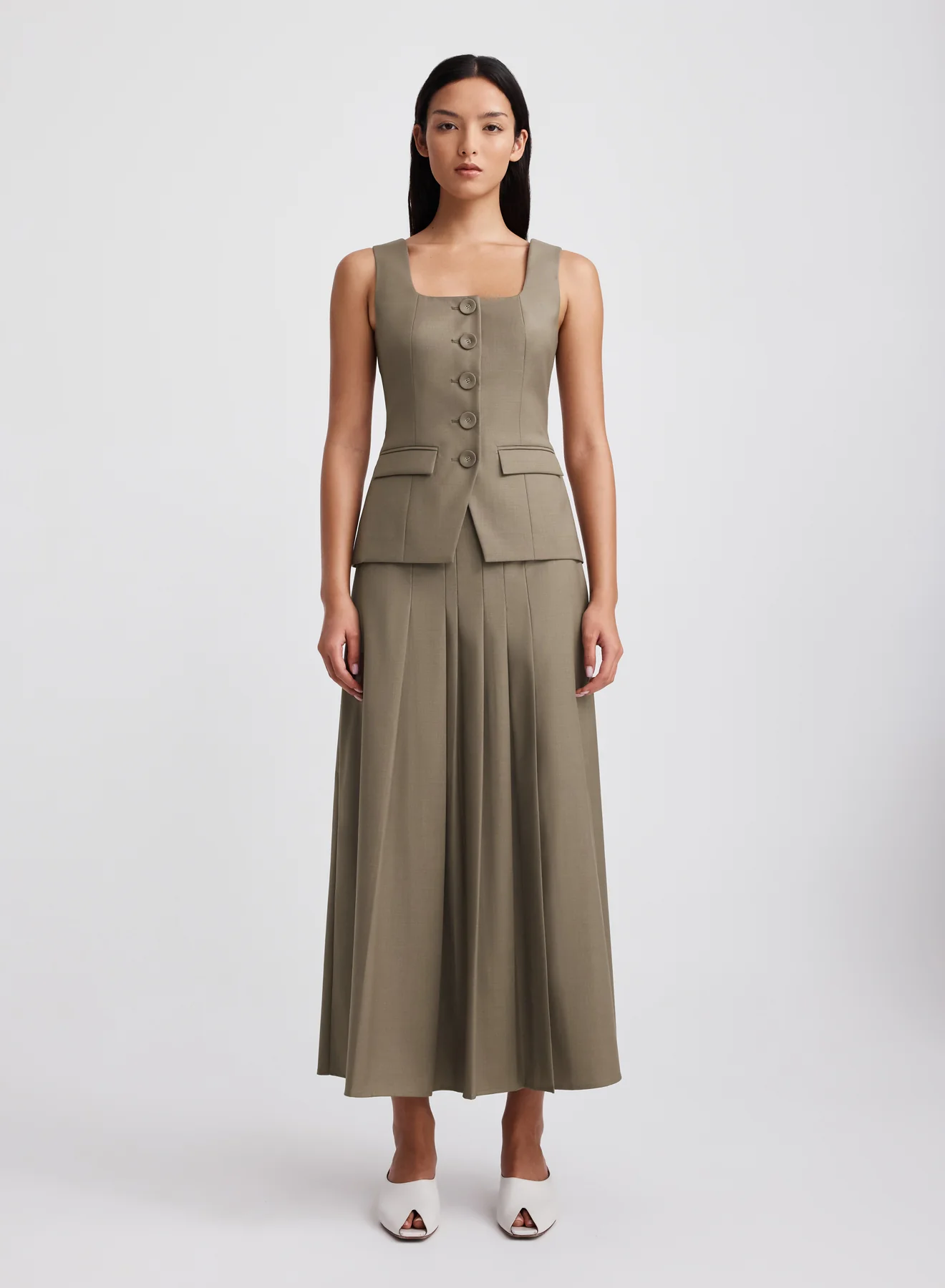 SABLE SKIRT (TAUPE BROWN) - Image 6