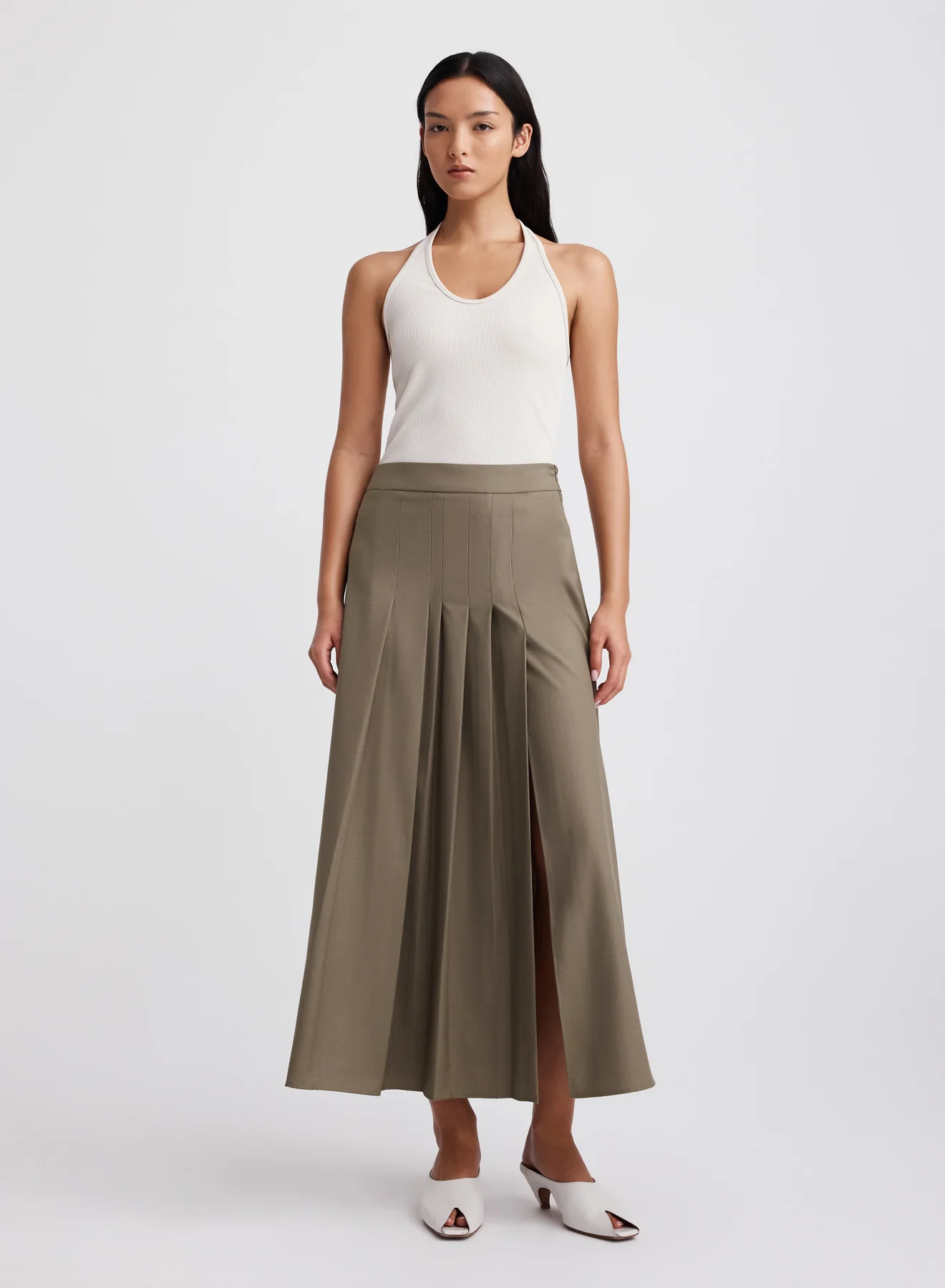 SABLE SKIRT (TAUPE BROWN) - Image 8
