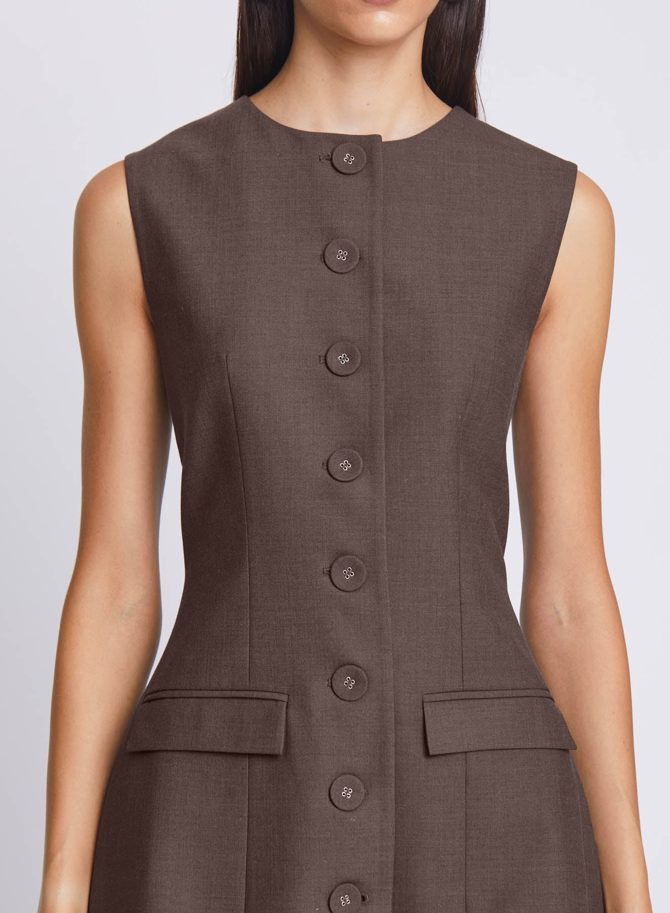 SOFIA DRESS (CHOCOLATE) - Image 4