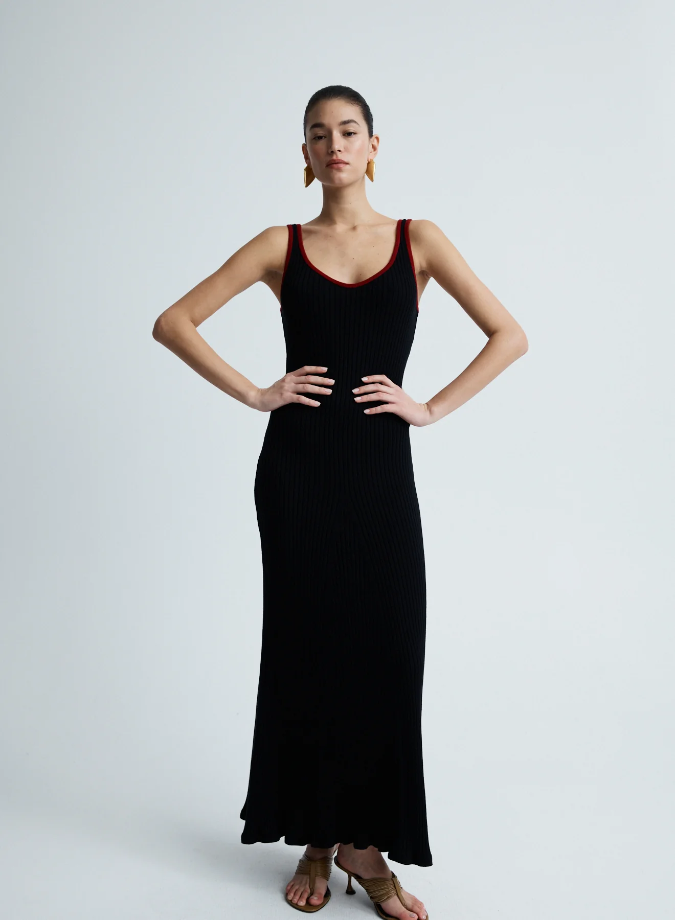 TAHLIA DRESS (RAVEN W/ SANGRIA) - Image 3