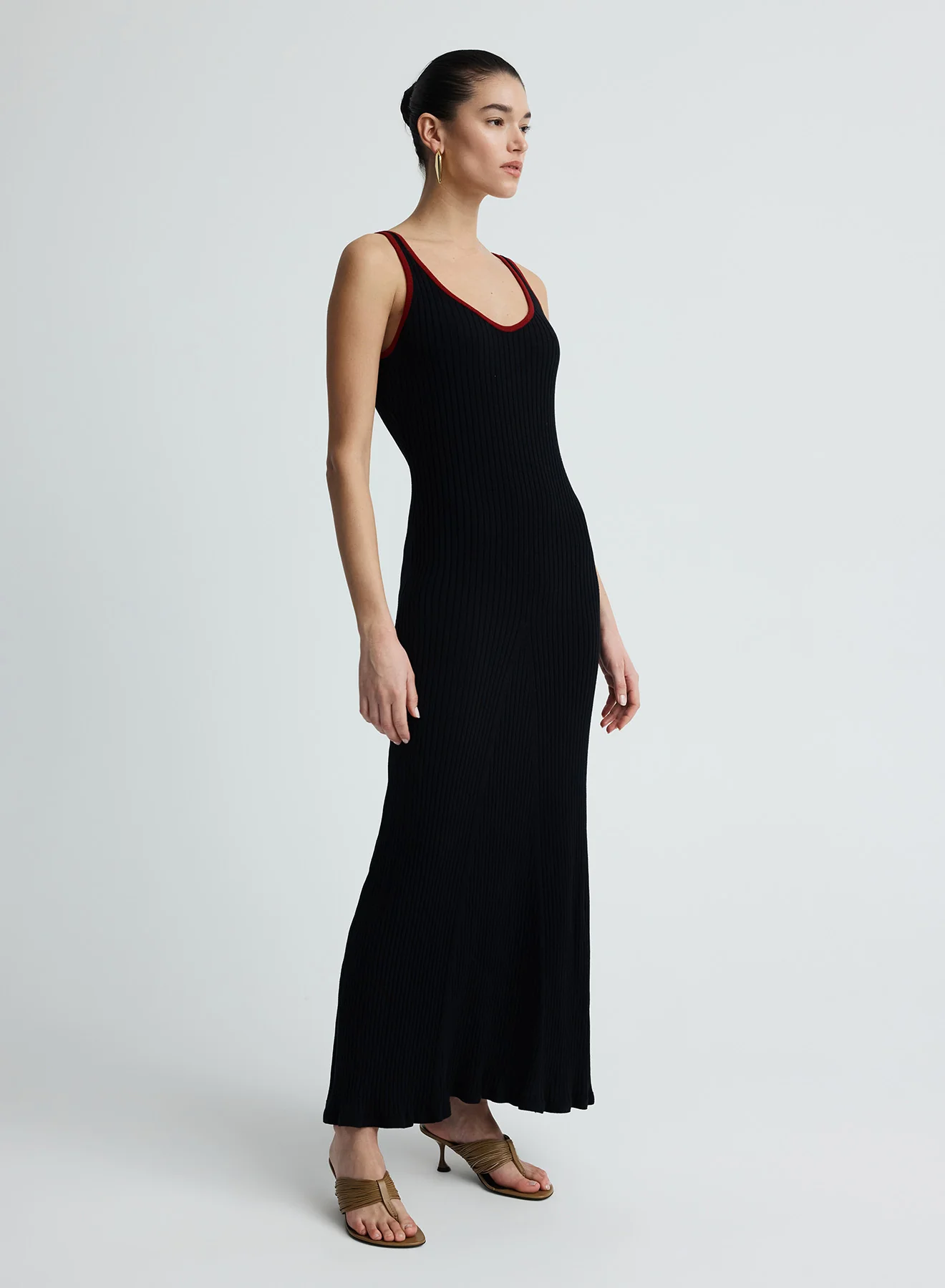 TAHLIA DRESS (RAVEN W/ SANGRIA) - Image 5