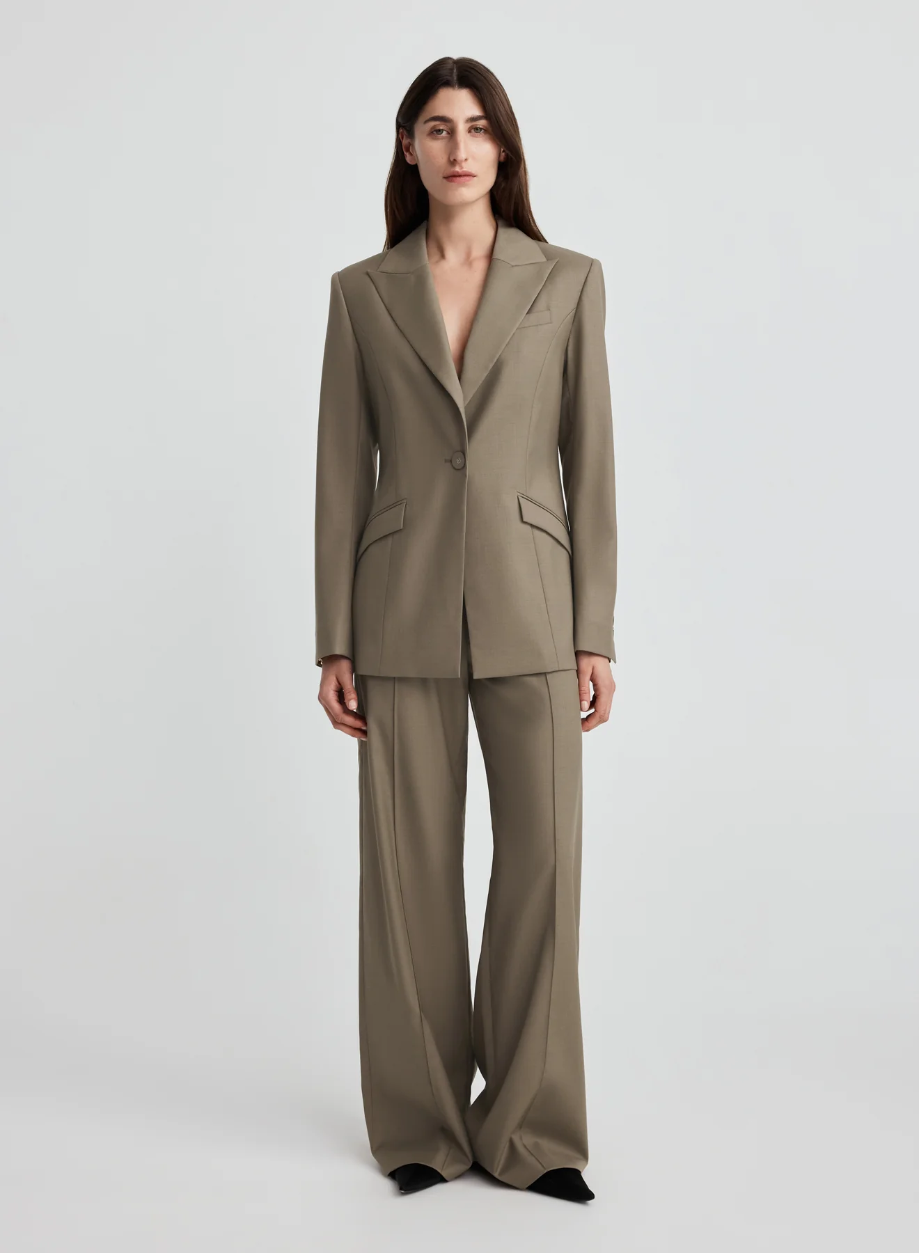 WILLOW BLAZER (TAUPE BROWN)