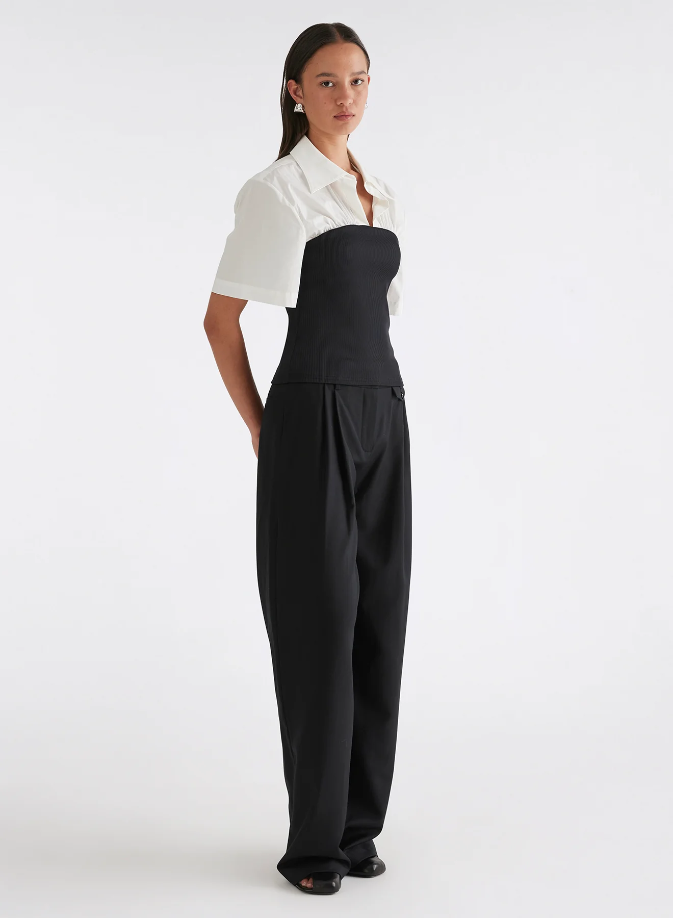WREN TOP (SWAN W/ EBONY) - Image 3