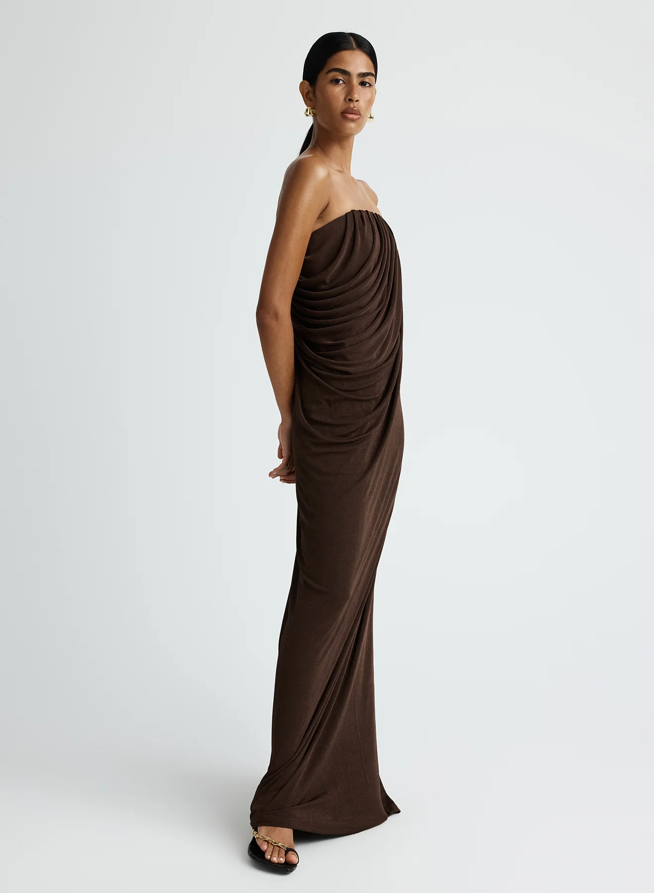 ZELLA DRESS (ESPRESSO) - Image 4